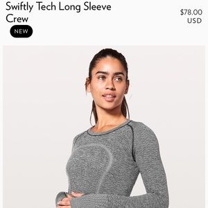 GRAY LULULEMON ATHLETICA SZ 4